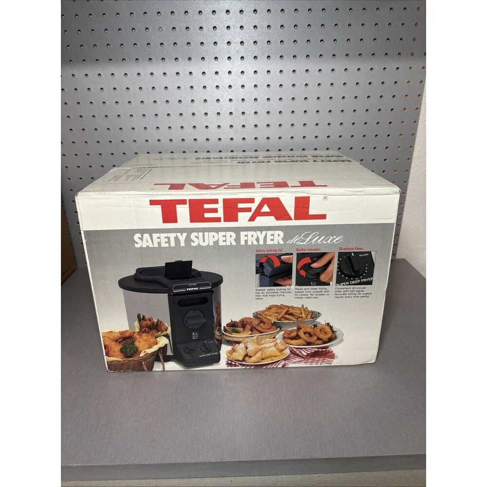 TEFAL Super Safety Fryer Model 8215 Made In France - Sealed, New Old Stock